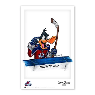 Daffy Duck Colorado Avalanche 11"x 17" Looney Tunes affiche imprimée
