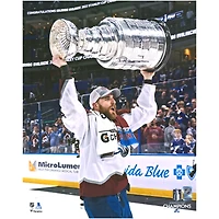 Photographie autographiée de Devon Toews, champion de la Coupe Stanley 2022, 16" x 20"