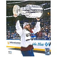 Devon Toews Colorado Avalanche Autographed 2022 Stanley Cup Champions 8" x 10" Raising Cup Photograph