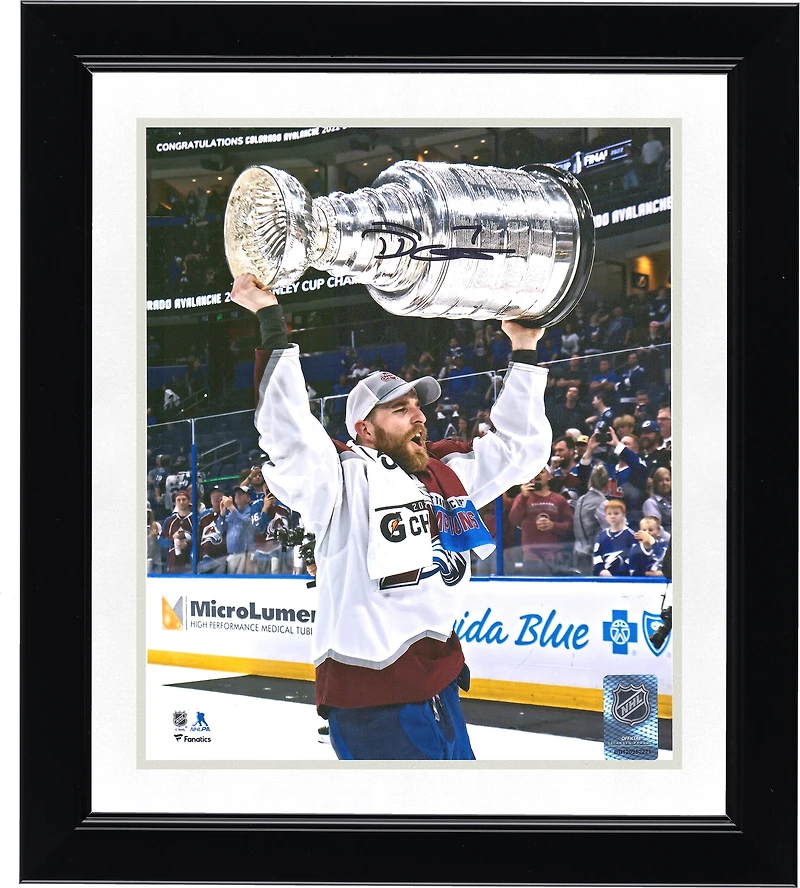 Devon Toews Colorado Avalanche Autographed 2022 Stanley Cup Champions 8" x 10" Raising Cup Photograph