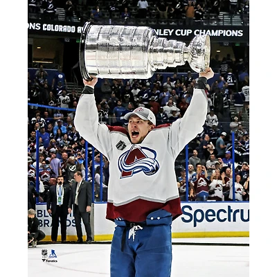 Erik Johnson Colorado Avalanche Unsigned 2022 Stanley Cup Champions Raising Photograph
