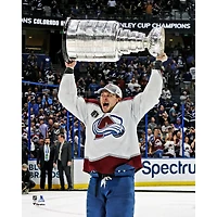 Erik Johnson Colorado Avalanche Unsigned 2022 Stanley Cup Champions Raising Photograph