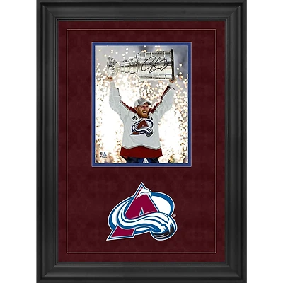 Gabriel Landeskog Colorado Avalanche Autographed Deluxe Framed 2022 Stanley Cup Champions 8" x 10" Raising Cup Photograph