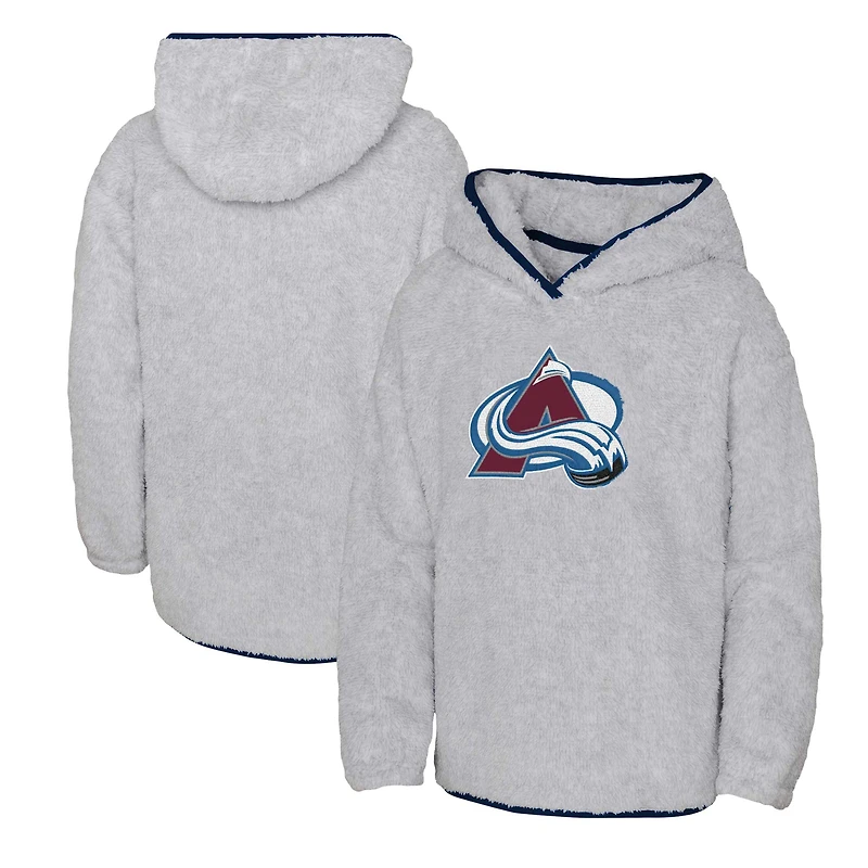 OST AVLNCH HEATHER GRAY NHL FA23 YOUTH GIRLS ULTIMATE TEDDY FZ FLEECE JACYTH