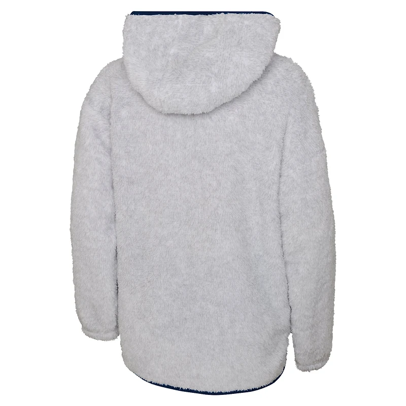 OST AVLNCH HEATHER GRAY NHL FA23 YOUTH GIRLS ULTIMATE TEDDY FZ FLEECE JACYTH