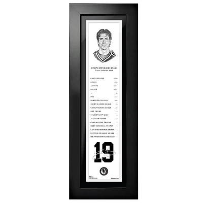Joe Sakic Colorado Avalanche - 2012 Legends Line 6'' x 22'' Photo encadrée