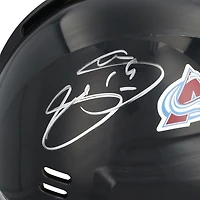 Mini casque noir autographié par Joe Sakic, Colorado Avalanche