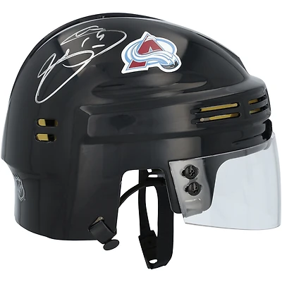 Mini casque noir autographié par Joe Sakic, Colorado Avalanche