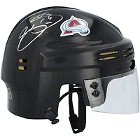 Mini casque noir autographié par Joe Sakic, Colorado Avalanche