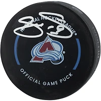 Rondelle de match officielle autographiée par Joe Sakic, Colorado Avalanche