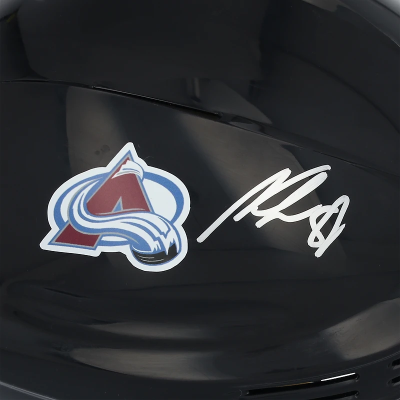 Martin Necas Colorado Avalanche Autographed Black Mini Helmet 