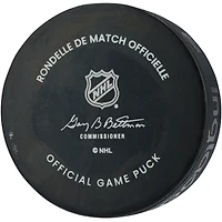 Rondelle de match officielle autographiée par Martin Necas Colorado Avalanche