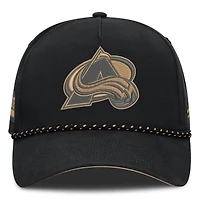 Men's Fanatics  Black Colorado Avalanche Military Appreciation Authentic Pro A-Frame Adjustable Hat