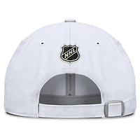 Men's Fanatics  White Colorado Avalanche Authentic Pro Hockey Fights Cancer Adjustable Hat