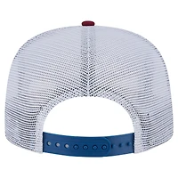 Men's New Era  Navy/Burgundy Colorado Avalanche Throwback V-Dye Adjustable Golfer Hat