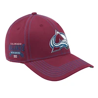 Men's Starter  Burgundy Colorado Avalanche Sphere II Curved Starfit Adjustable Hat