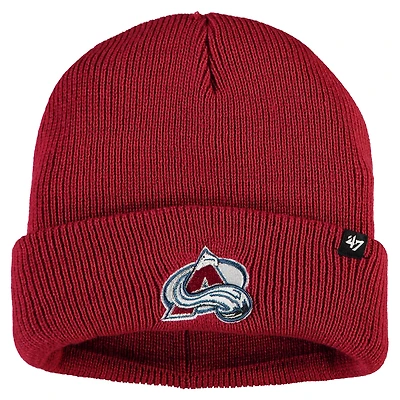 Bonnet homme 47 Bordeaux Colorado Avalanche Brain Freeze en tricot à revers
