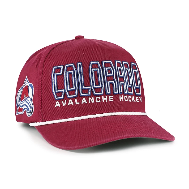 Men's '47 Burgundy Colorado Avalanche Byline Hitch Adjustable Hat