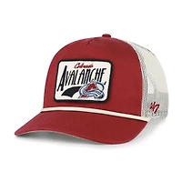 Men's '47  Burgundy Colorado Avalanche Heavy Twill Trucker Hitch Rope Adjustable Hat