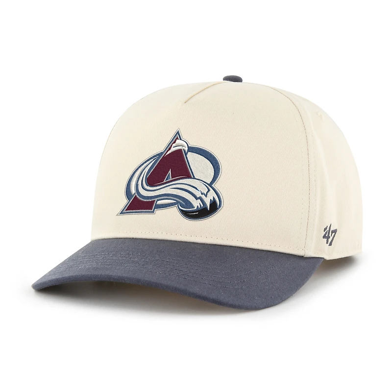 Men's '47 Cream/Navy Colorado Avalanche Logo Hitch Adjustable Hat
