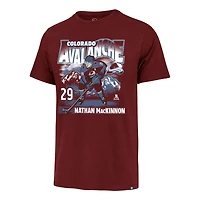 Men's '47 Nathan MacKinnon Burgundy Colorado Avalanche City Name & Number T-Shirt