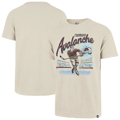 Men's '47  Natural Colorado Avalanche Hockey Player Golden Age Scrum T-Shirt