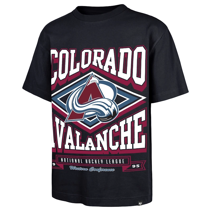 Men's '47 Navy Colorado Avalanche Foundation Heater T-Shirt