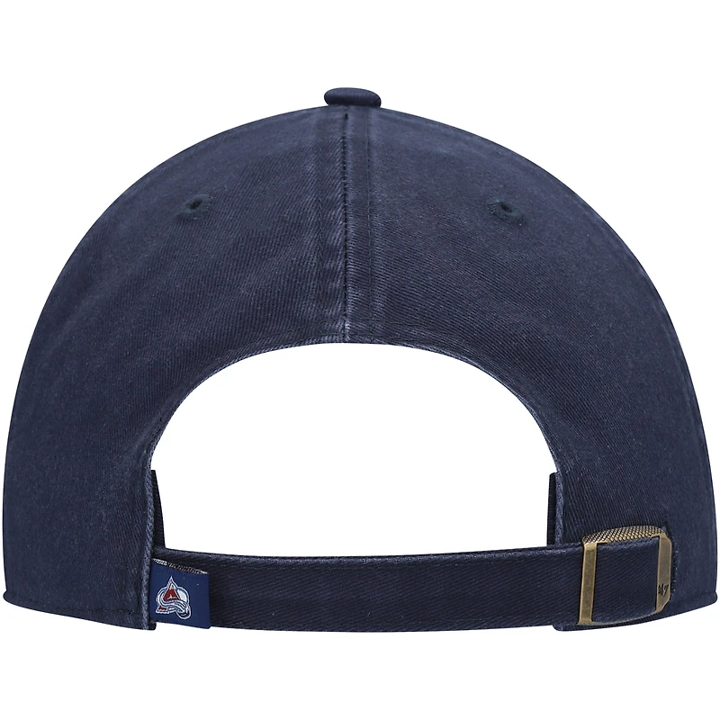 Casquette ajustable '47 Navy Colorado Avalanche Team Clean Up pour hommes