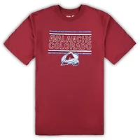 Men's Burgundy Colorado Avalanche Big & Tall T-Shirt Pajama Pants Sleep Set
