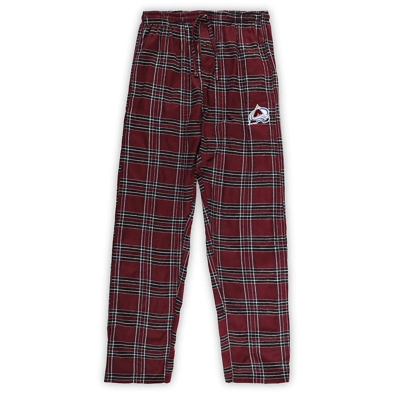 Men's Burgundy Colorado Avalanche Big & Tall T-Shirt Pajama Pants Sleep Set