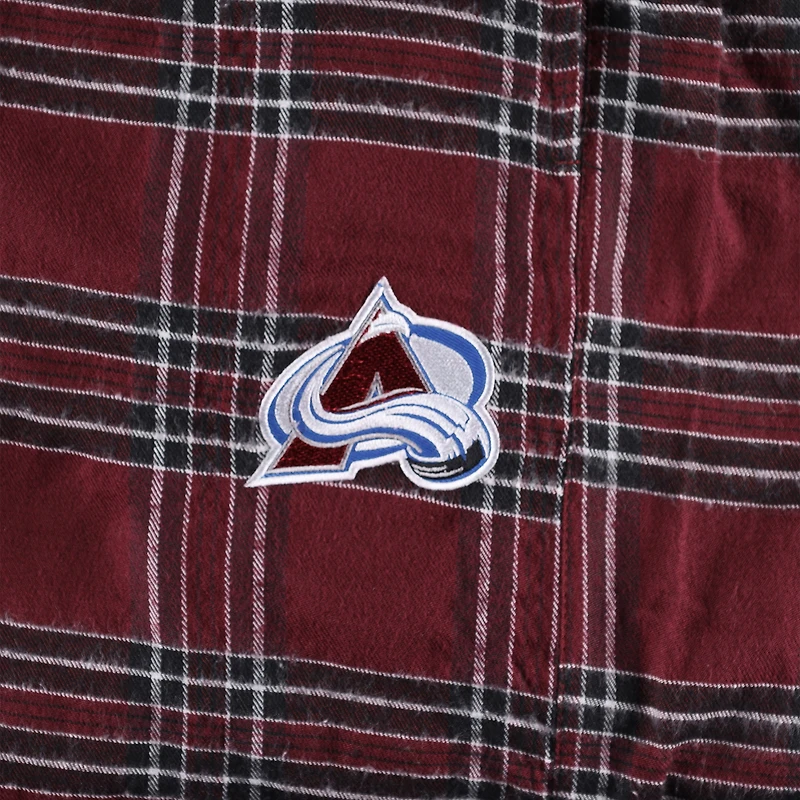 Men's Burgundy Colorado Avalanche Big & Tall T-Shirt Pajama Pants Sleep Set