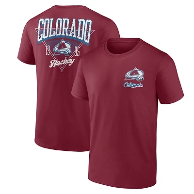 Men's Burgundy Colorado Avalanche Never Over T-Shirt