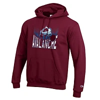 Men's Champion Burgundy Colorado Avalanche Powerblend Hoodie