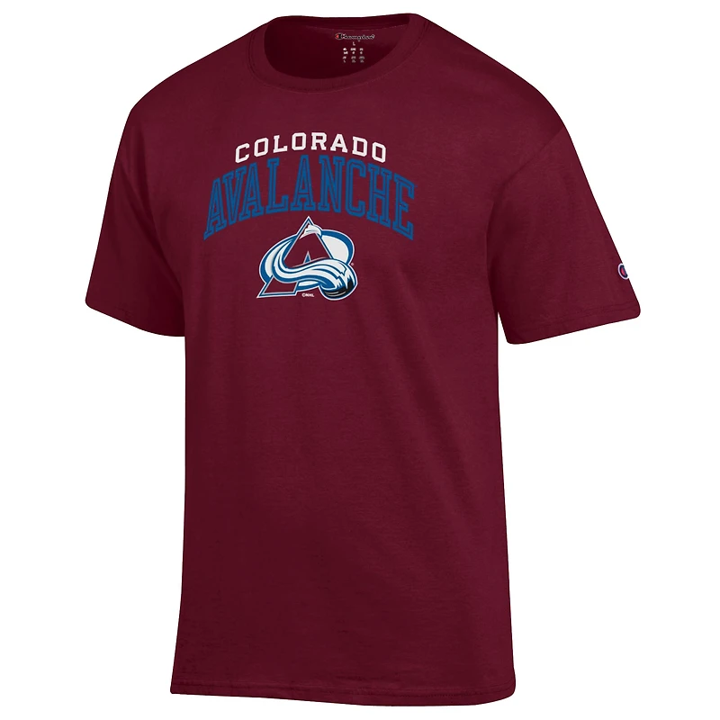 Men's Champion Maroon Colorado Avalanche Primary Logo T-Shirt