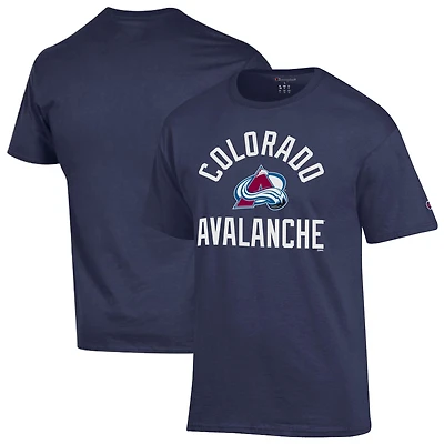 Men's Champion  Navy Colorado Avalanche Primary Logo Jersey T-Shirt