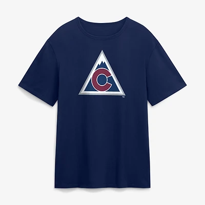 T-shirt essentiel haut de gamme bleu marine Colorado Avalanche Fanatics Athletic pour homme
