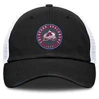Men's Fanatics  Black/White Colorado Avalanche Averie Trucker Adjustable Hat