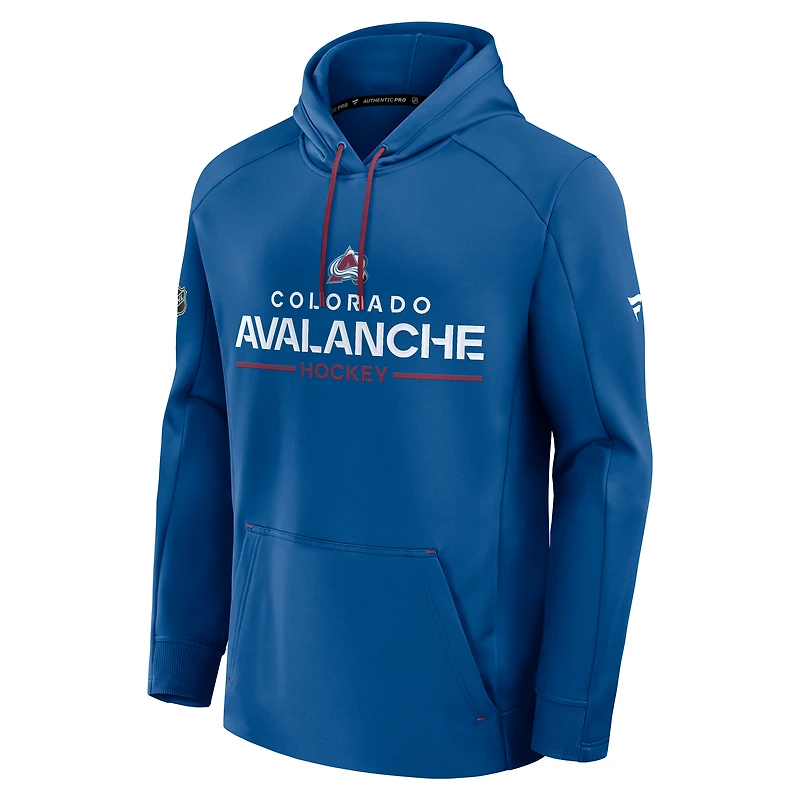 Men's Fanatics Blue Colorado Avalanche Authentic Pro Rink Hoodie