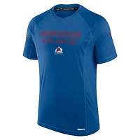 Men's Fanatics Blue Colorado Avalanche Authentic Pro Rink Tech T-Shirt