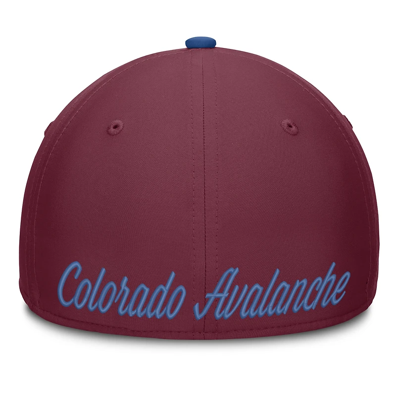 Men's Fanatics Burgundy/Navy Colorado Avalanche Flex Fit Hat