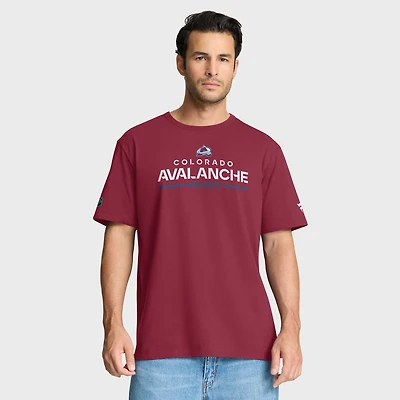 T-shirt Fanatics bordeaux Colorado Avalanche Authentic Pro Primary pour homme