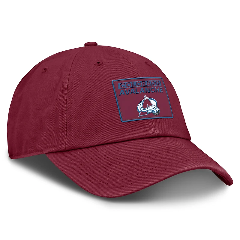 Men's Fanatics Burgundy Colorado Avalanche Authentic Pro Prime Adjustable Hat