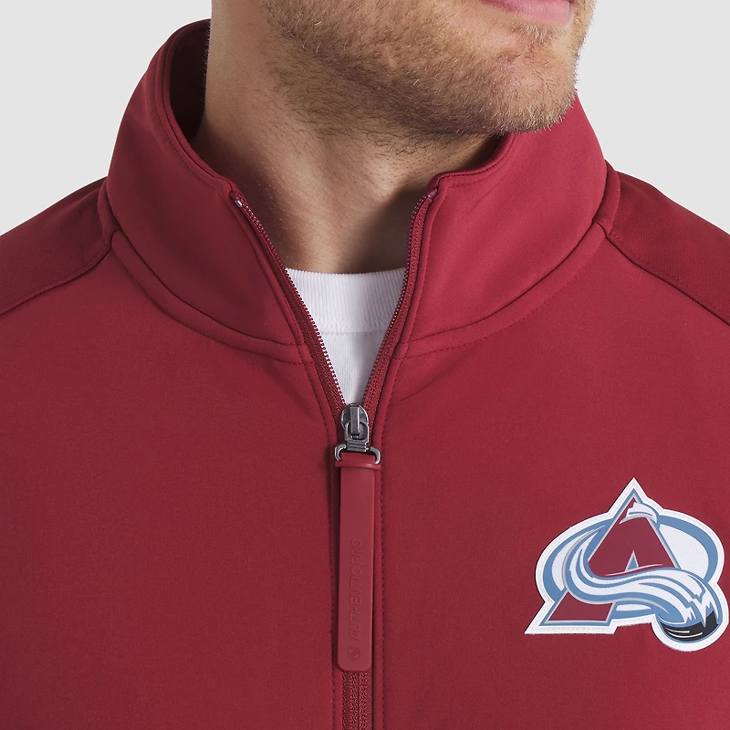 Men's Fanatics Burgundy Colorado Avalanche Authentic Pro Rink Full-Zip Jacket