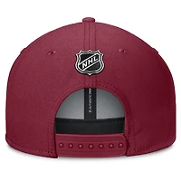 Men's Fanatics Burgundy Colorado Avalanche Authentic Pro Rink Lockup Snapback Hat