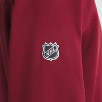 Pull raglan à quart de zip Fanatics Burgundy Colorado Avalanche Authentic Pro Rink pour homme