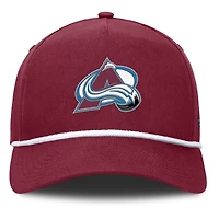 Men's Fanatics Burgundy Colorado Avalanche Authentic Pro Rink Roper A-Frame Adjustable Hat
