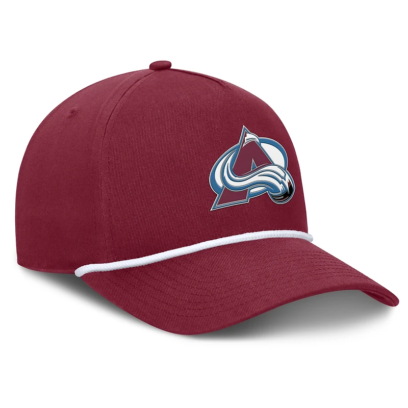 Men's Fanatics Burgundy Colorado Avalanche Authentic Pro Rink Roper A-Frame Adjustable Hat