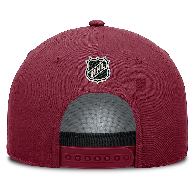 Men's Fanatics Burgundy Colorado Avalanche Authentic Pro Rink Roper A-Frame Adjustable Hat