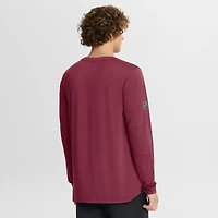 Men's Fanatics Burgundy Colorado Avalanche Authentic Pro Rink Tech Long Sleeve T-Shirt