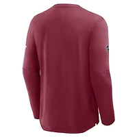 Men's Fanatics Burgundy Colorado Avalanche Authentic Pro Rink Tech Long Sleeve T-Shirt